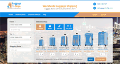 Desktop Screenshot of luggagetoship.com