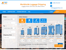 Tablet Screenshot of luggagetoship.com